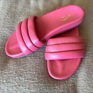 Seychelles Puffy Pink Sandals, Size 10